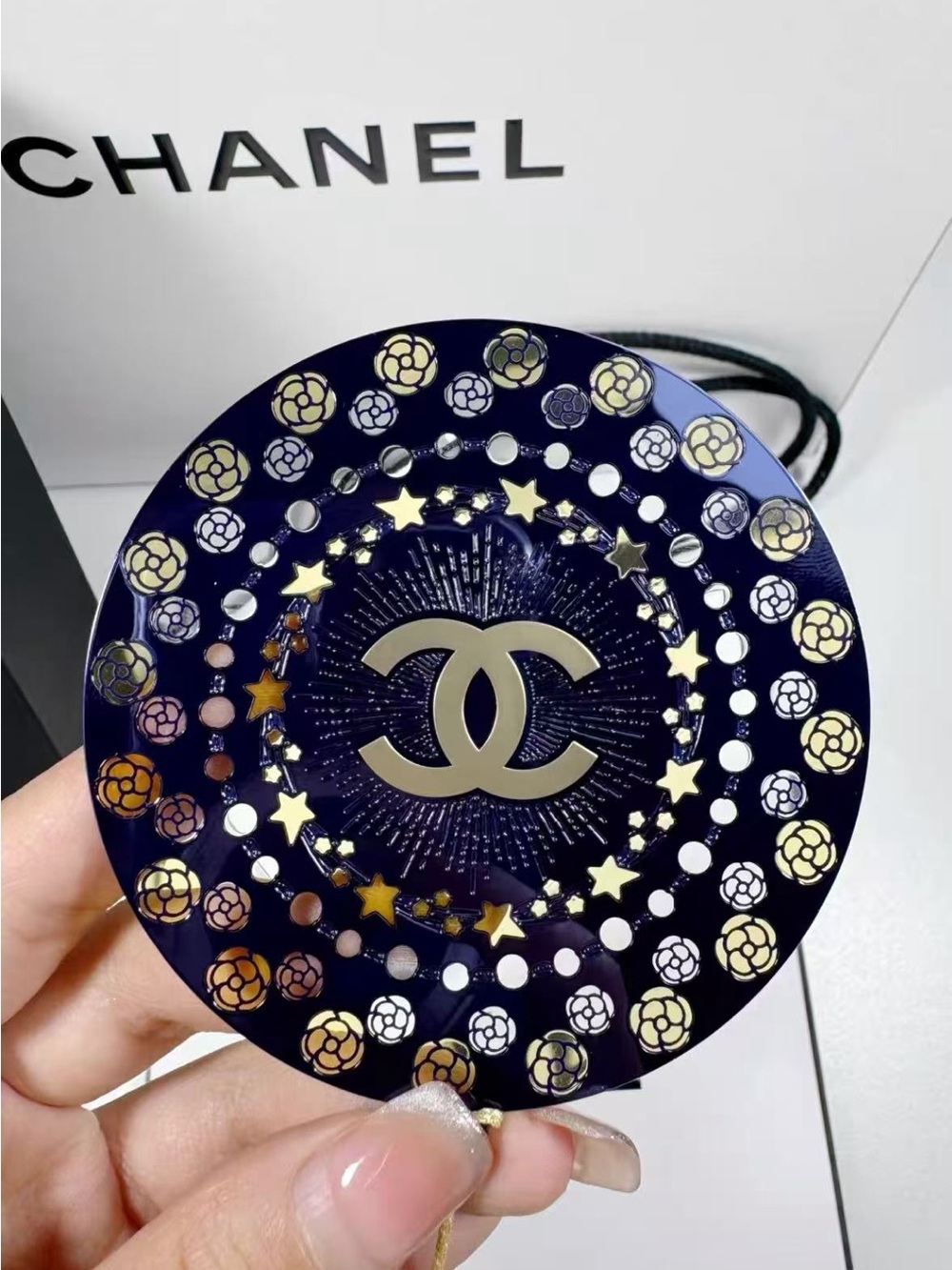 Chanel beauty gift Christmas ornament